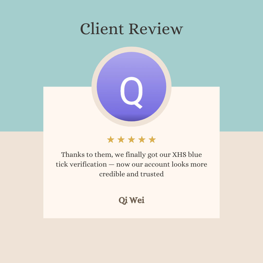 Client testimonial for RedNote, showcasing marketing agency success in Malaysia