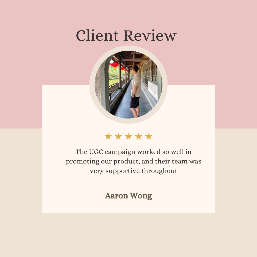 Client testimonial for XHS, highlighting marketing agency results in Malaysia